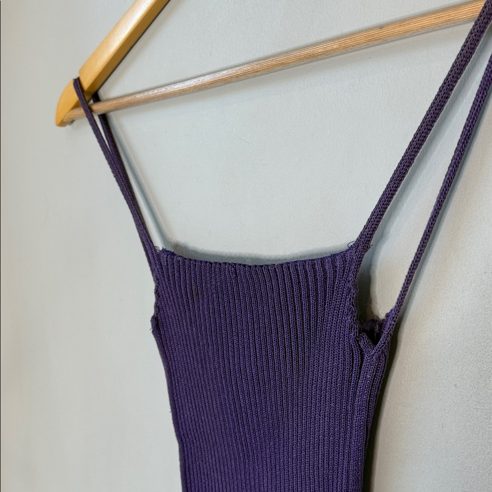 A. Roege Hove Purple Square Neck Mini Dress - image 5